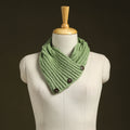 Green - kumaun hand knitted woollen button cowl 25