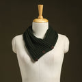 Green - kumaun hand knitted woollen button cowl 38