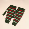 Green Kumaun Hand Knitted Woollen Leg Warmer