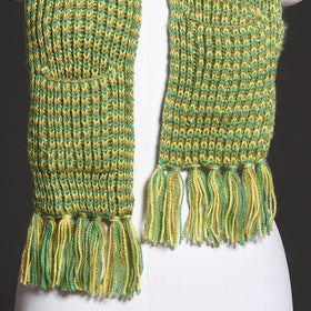  Kumaun Hand Knitted Woolen Muffler with Pockets 