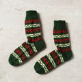  Green Kumaun Hand Knitted Woolen Socks - Kids