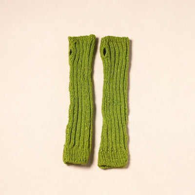 Green Kumaun Hand Knitted Woollen Hand Warmer