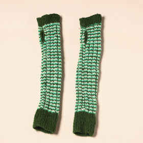 Green Kumaun Hand Knitted Woollen Hand Warmer
