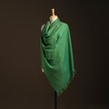 Green - kumaun handwoven merino wool shawl for women 38