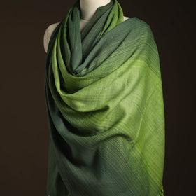 Green - kumaun handwoven merino wool shawl for women 71