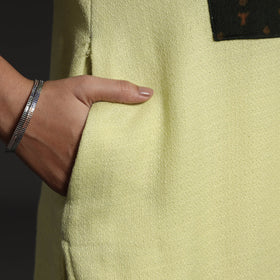 Green Kumaun Handwoven Straight Merino Woolen Kurta for Women