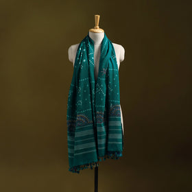 Green - kutch bandhani handwoven neran hand embroidery