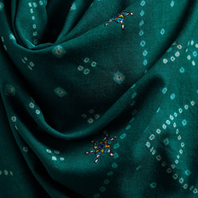 Green - kutch bandhani handwoven neran hand embroidery