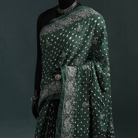 Kutch bandhani tie-dye cotton saree 23 - handcrafted