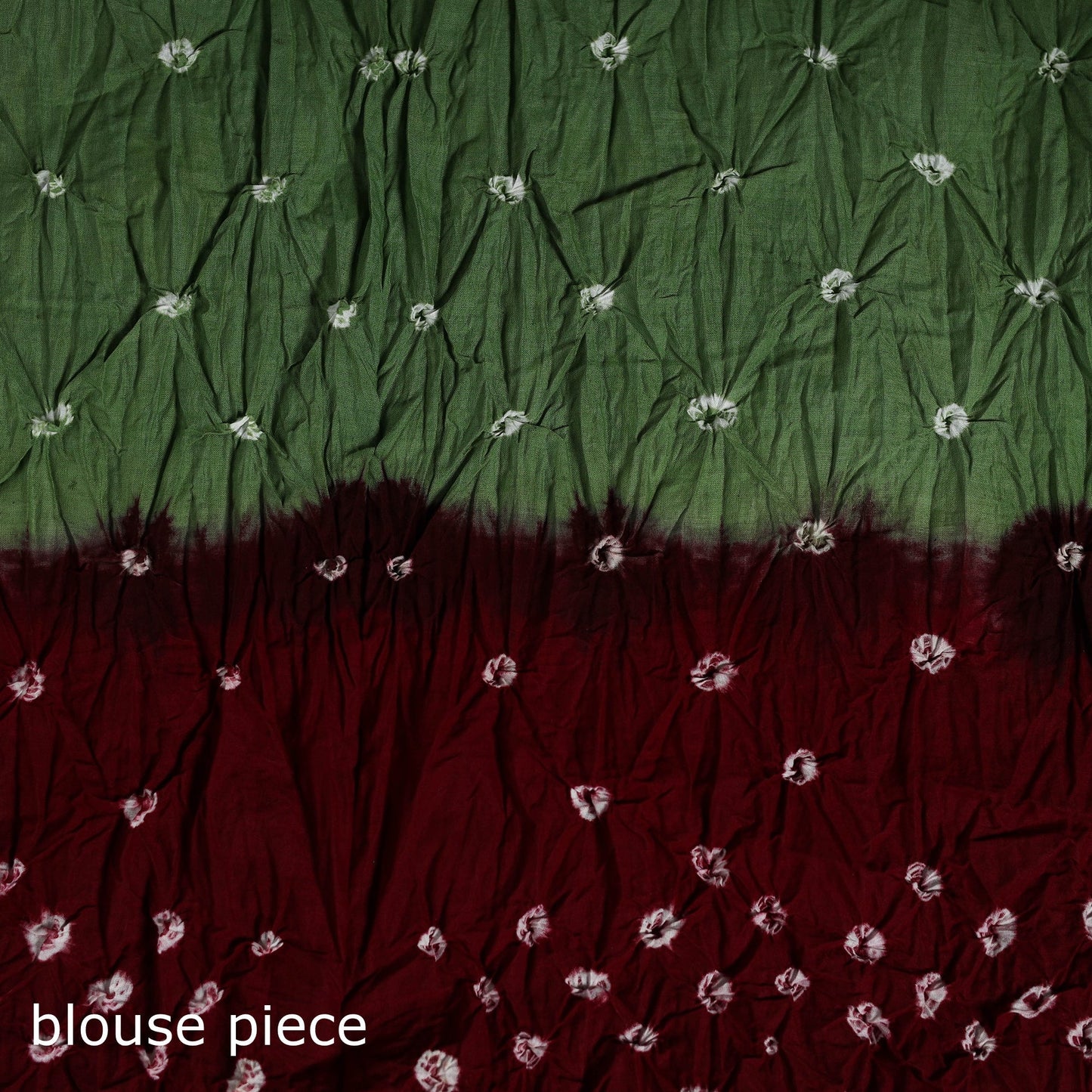 Kutch bandhani tie-dye cotton saree with blouse piece 07