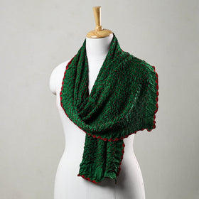 Kutch Bandhani Silk Stole - Tie-Dye Artistry