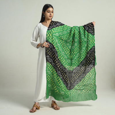 Buy Kutch Bandhani Tie-Dye Mul Cotton Dupatta 04 Online at iTokri.com