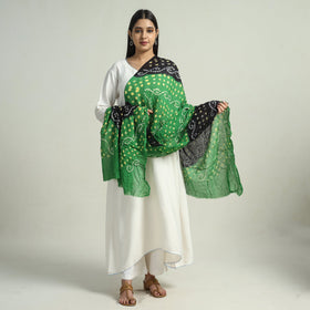 Buy Kutch Bandhani Tie-Dye Mul Cotton Dupatta 04 Online at iTokri.com