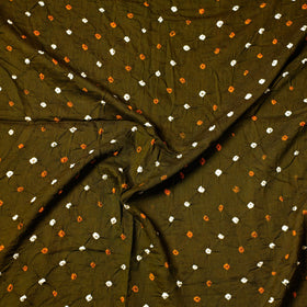  Kutch Bandhani Tie-Dye Satin Cotton Precut Fabric 