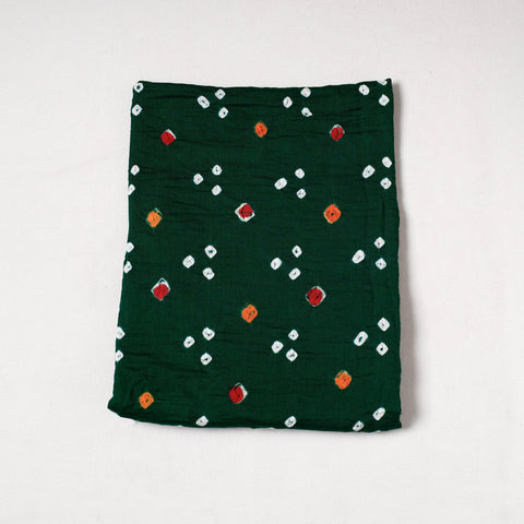  Kutch Bandhani Tie-Dye Satin Cotton Precut Fabric 