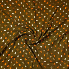  Kutch Bandhani Tie-Dye Satin Cotton Precut Fabric 