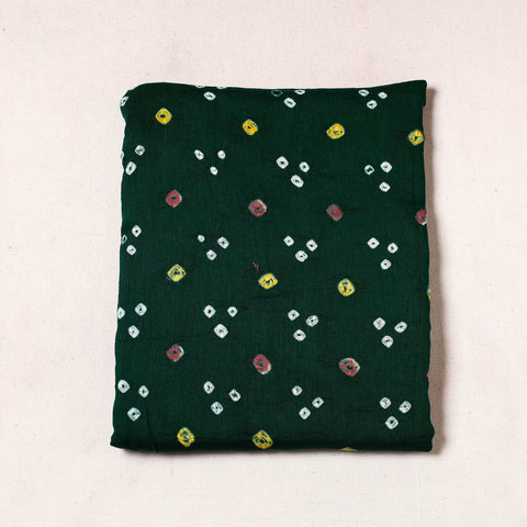  Kutch Bandhani Tie-Dye Satin Cotton Precut Fabric 