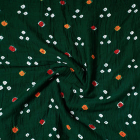  Kutch Bandhani Tie-Dye Satin Cotton Precut Fabric 