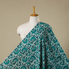 Green - kutch batik cotton fabric 01 - handcrafted
