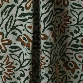 Green - kutch batik cotton fabric 02 - handcrafted