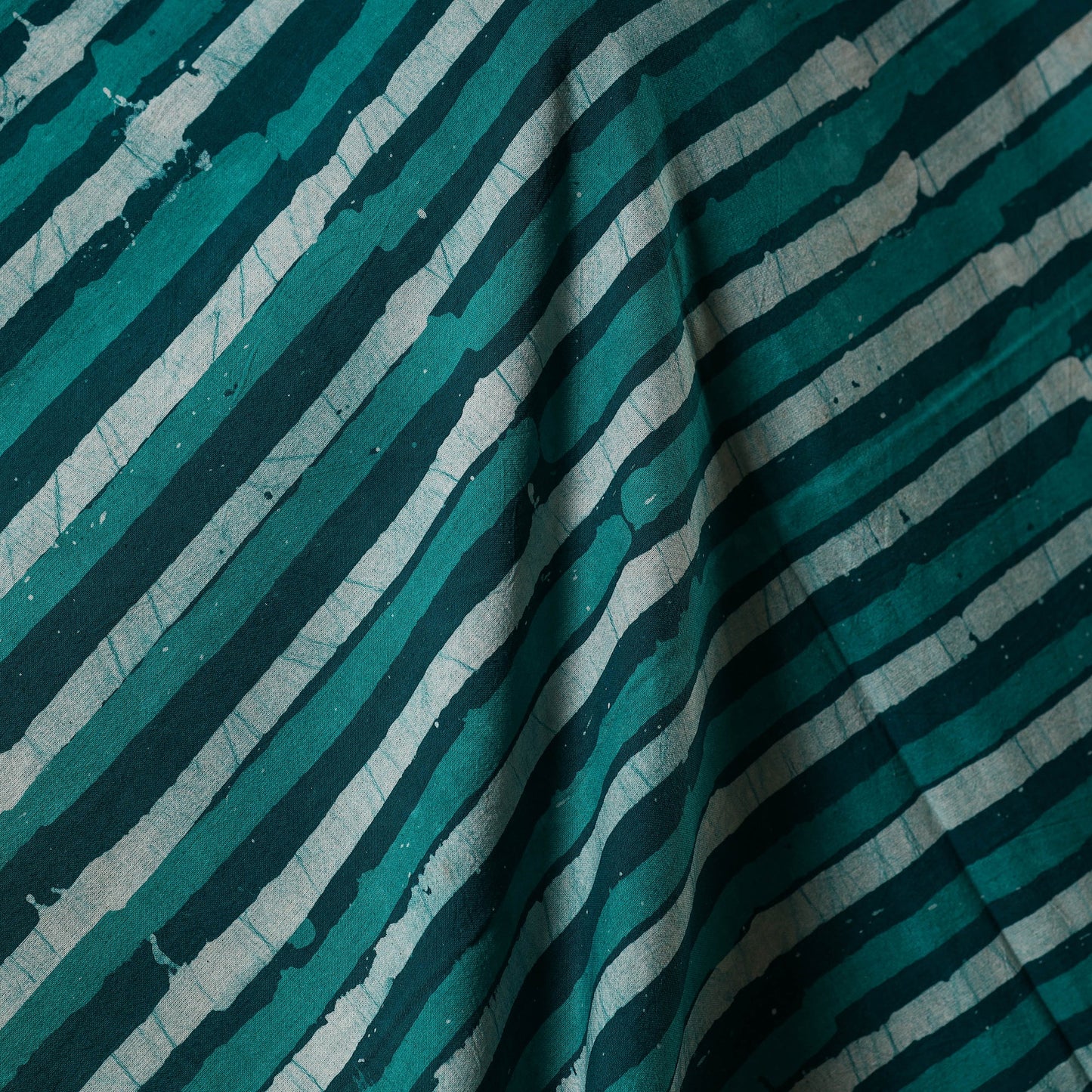 Green - kutch batik cotton fabric 03 - handcrafted