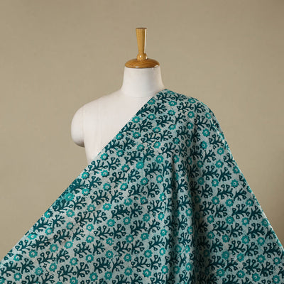 Green - kutch batik cotton fabric 15 - handcrafted