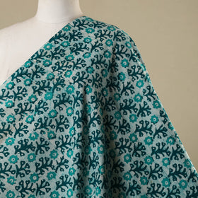 Green - kutch batik cotton fabric 15 - handcrafted