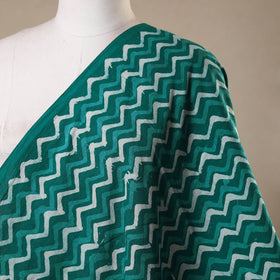 Green - kutch batik cotton fabric 24 - handcrafted