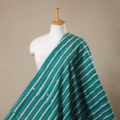 Green - kutch batik cotton fabric 32 - handcrafted