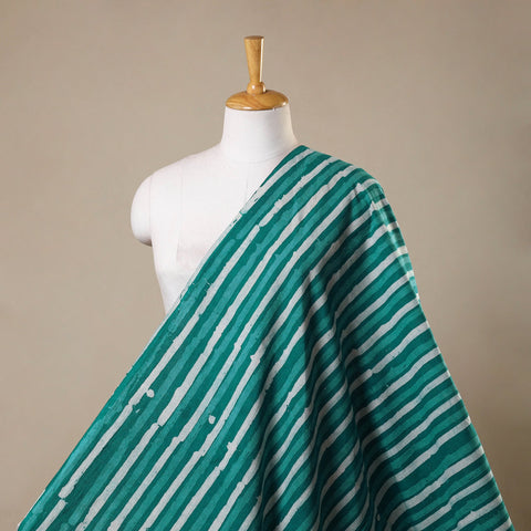 Green - kutch batik cotton fabric 32 - handcrafted