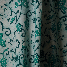 Green - kutch batik cotton fabric 33 - handcrafted