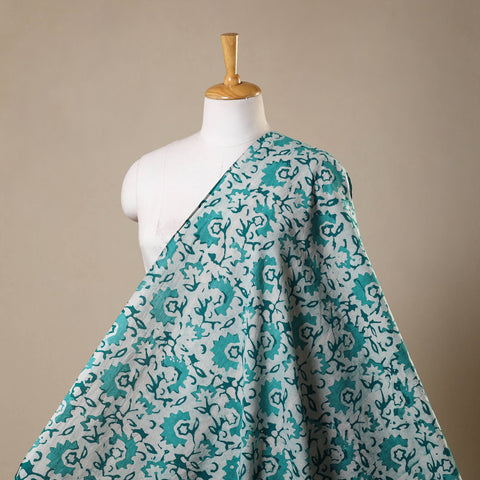 Green - kutch batik cotton fabric 39 - handcrafted