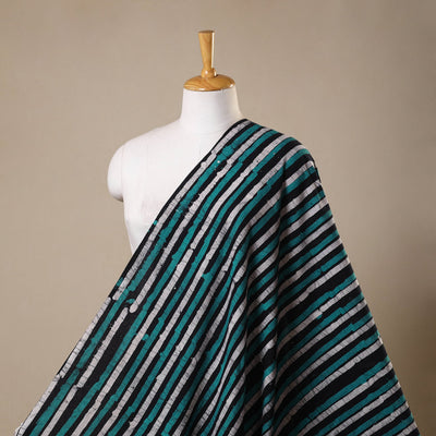 Green - kutch batik cotton fabric 48 - handcrafted