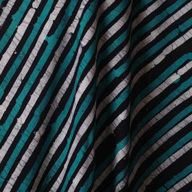 Green - kutch batik cotton fabric 48 - handcrafted