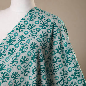 Green - kutch batik cotton fabric 52 - handcrafted