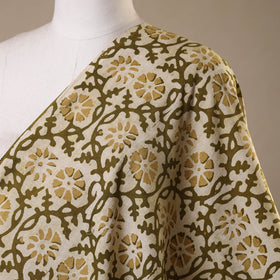 Green - kutch batik cotton fabric 74 - handcrafted