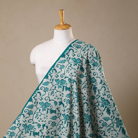 Green - kutch batik cotton fabric 89 - handcrafted