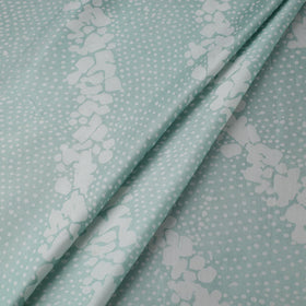 Green - kutch batik modal silk fabric 03 - handcrafted