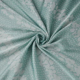 Green - kutch batik modal silk fabric 03 - handcrafted