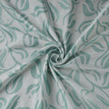 Green - kutch batik modal silk fabric 04 - handcrafted