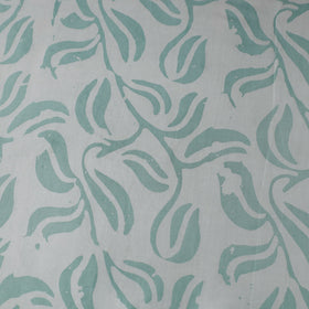 Green - kutch batik modal silk fabric 04 - handcrafted