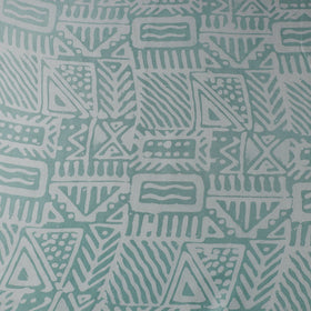 Green - kutch batik modal silk fabric 07 - handcrafted