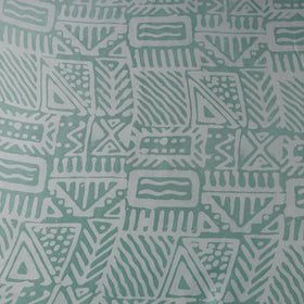 Green - Kutch Batik Print Modal Silk Fabric 07