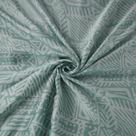 Green - Kutch Batik Print Modal Silk Fabric 07