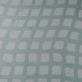 Green - kutch batik modal silk fabric 20 - handcrafted