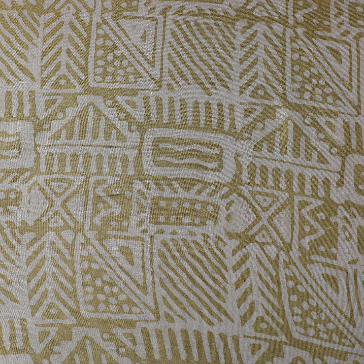 Green - kutch batik modal silk fabric 22 - handcrafted