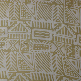 Green - kutch batik modal silk fabric 22 - handcrafted