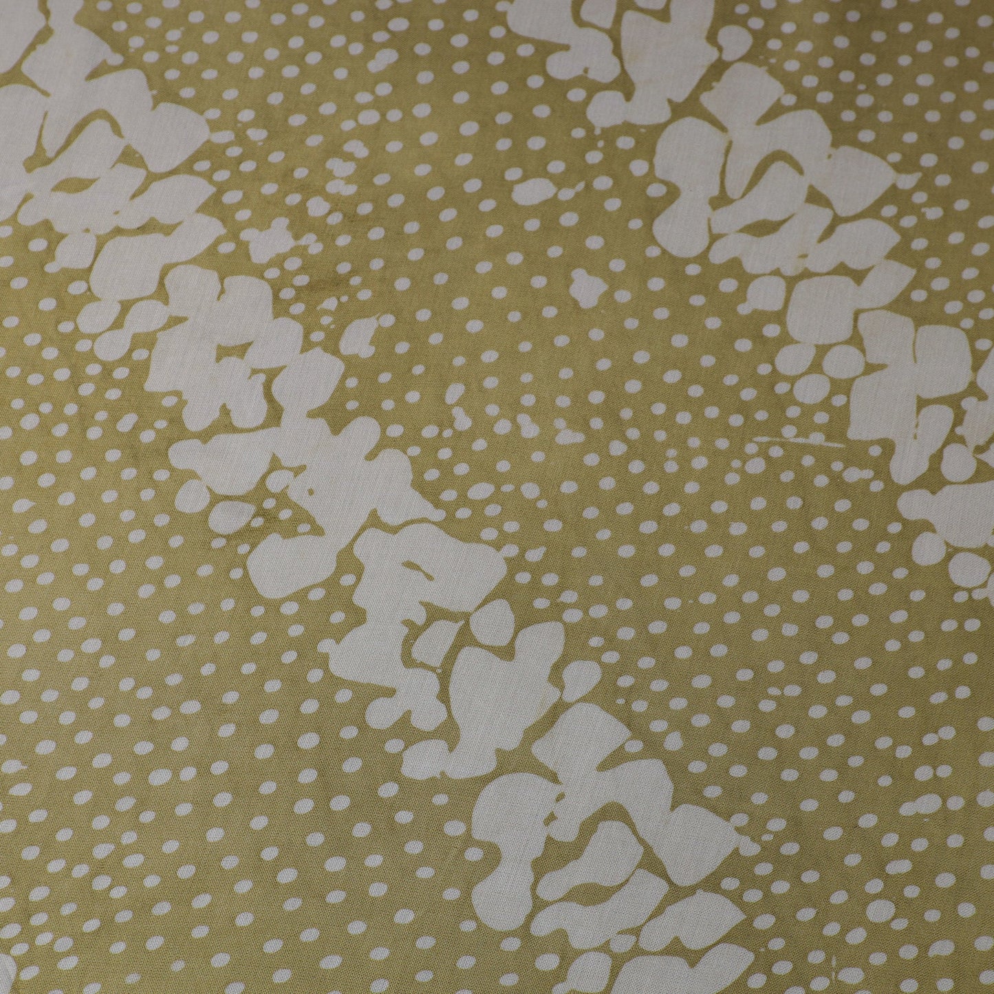 Green - kutch batik modal silk fabric 23 - handcrafted