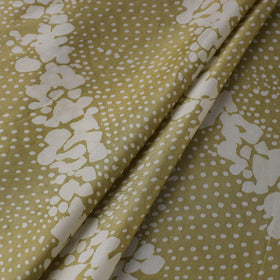 Green - kutch batik modal silk fabric 23 - handcrafted