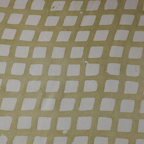 Green - kutch batik modal silk fabric 34 - handcrafted